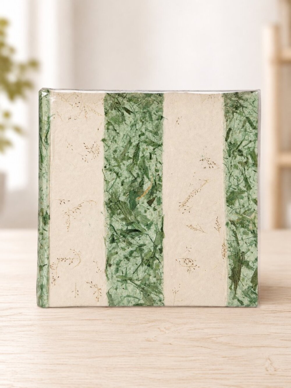 Pioneer Textured Mulberry Photo Album Green Cream Holds 200 Photos 4x6